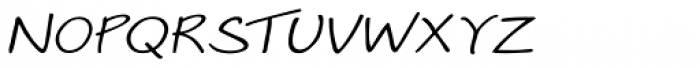V-Hand Oblique Expanded Font UPPERCASE