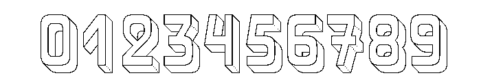 Vandertak CAPSLOCK Line Font OTHER CHARS