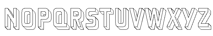 Vandertak CAPSLOCK Line Font UPPERCASE