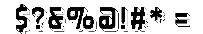 Vandertak CAPSLOCK Top Font OTHER CHARS