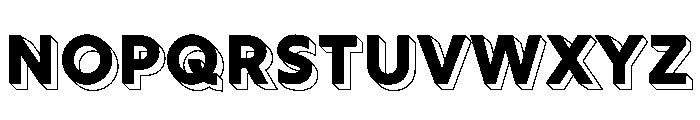 Vandertak Capslock Bold Font LOWERCASE