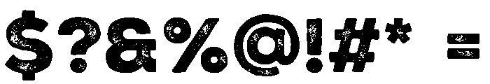 Vandertak Capslock Heavy Font OTHER CHARS