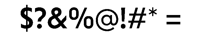 Vandertak Capslock Medium Font OTHER CHARS