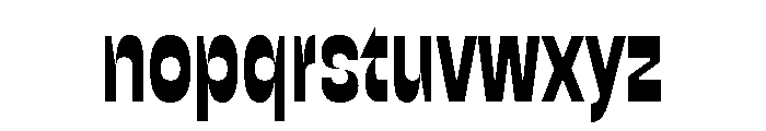 Vandertak Capslock Thin Font LOWERCASE