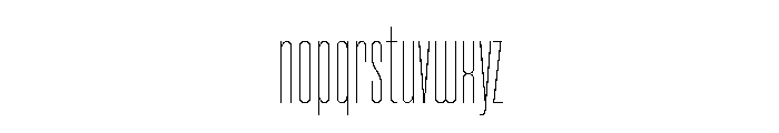 Varietta Variable Condensed Thin Font LOWERCASE