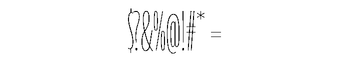 Varietta Variable Thin Font OTHER CHARS