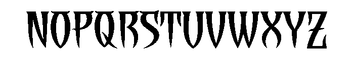 VAMPIRE DISPLAY Font UPPERCASE