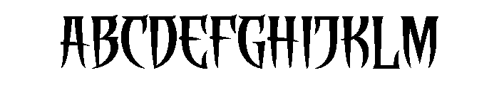 VAMPIRE SOUL Font UPPERCASE