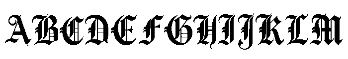 VANDALH Regular Font UPPERCASE