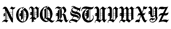 VANDALH Regular Font UPPERCASE