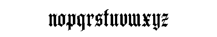 VANDALH Regular Font LOWERCASE