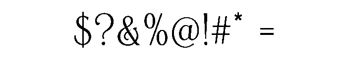 VARELUNE Font OTHER CHARS