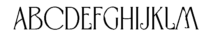 VARELUNE Font UPPERCASE
