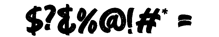 VATIMURA Regular Font OTHER CHARS