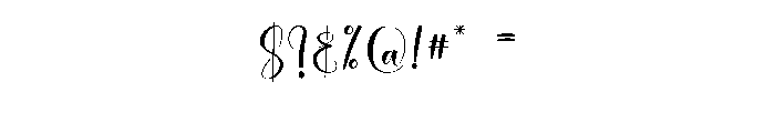 Vacation Honeymoon1 Font OTHER CHARS
