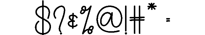 Vacation Simplicity Font OTHER CHARS