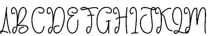 Vacation Simplicity Font UPPERCASE