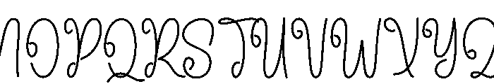Vacation Simplicity Font UPPERCASE