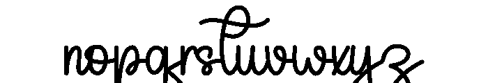 Vacation Simplicity Font LOWERCASE