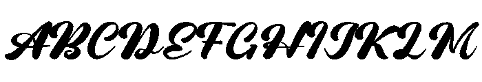 Vacation Sunday Font UPPERCASE