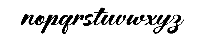 Vacation Sunday Font LOWERCASE