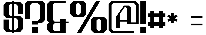 Vacom Font OTHER CHARS