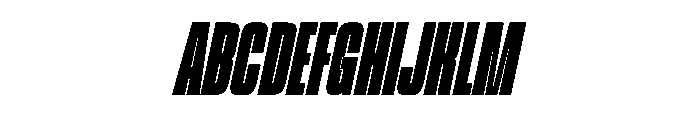 Valcore Italic Font UPPERCASE