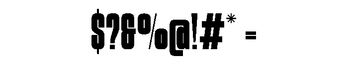 Valcore Regular Font OTHER CHARS