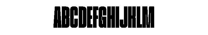 Valcore Regular Font UPPERCASE