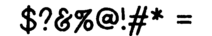 Valdre Regular Font OTHER CHARS