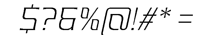Valenary Prana ExtLt Ita Font OTHER CHARS