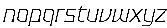 Valenary Prana ExtLt Ita Font LOWERCASE