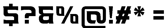 Valenary Prana Extra Bold Font OTHER CHARS