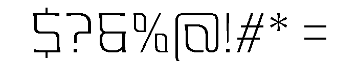 Valenary Prana Extra Light Font OTHER CHARS