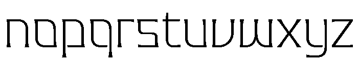 Valenary Prana Extra Light Font LOWERCASE