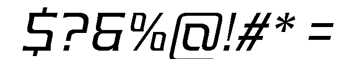Valenary Prana Italic Font OTHER CHARS