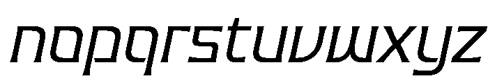 Valenary Prana Italic Font LOWERCASE