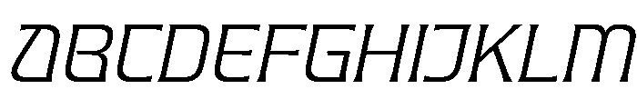 Valenary Prana Light Italic Font UPPERCASE