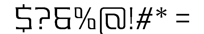 Valenary Prana Light Font OTHER CHARS