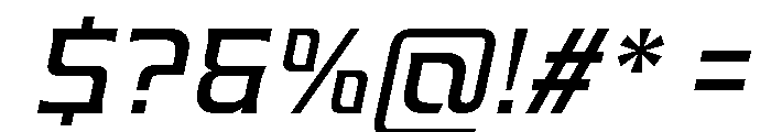Valenary Prana Medium Italic Font OTHER CHARS