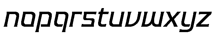 Valenary Prana Medium Italic Font LOWERCASE