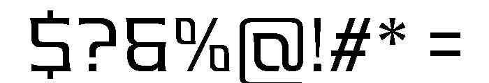 Valenary Prana Regular Font OTHER CHARS