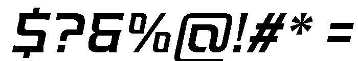 Valenary Prana Semi Bold Italic Font OTHER CHARS