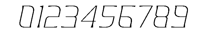 Valenary Prana Thin Italic Font OTHER CHARS