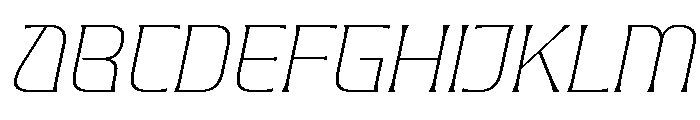 Valenary Prana Thin Italic Font UPPERCASE