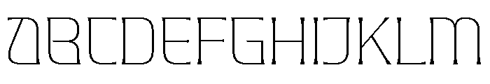 Valenary Prana Thin Font UPPERCASE