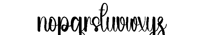 Valencia Wedding Font LOWERCASE