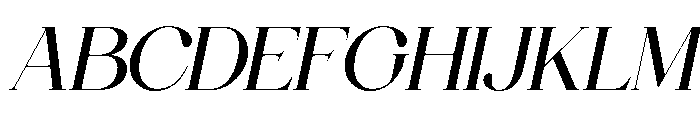 Valencie Italic Font UPPERCASE