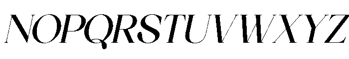 Valencie Italic Font UPPERCASE