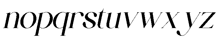 Valencie Italic Font LOWERCASE